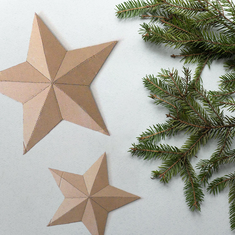 DIY: Estrellas de navidad 3D recicladas